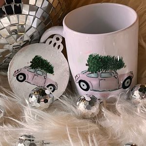 Christmas Mug with matching ornament/Gift Tag